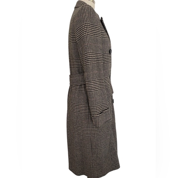 Ralph Lauren Purple Label Houndstooth Long Coat, Size 4 (S) - Picture 3 of 4